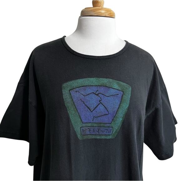 Pacific Cotton Pacificotton San Francisco Vtg Bryn Walker Black Boho T-Shirt XL - Picture 2 of 7